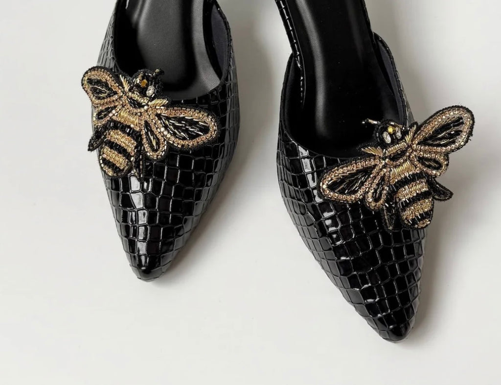 Charm with Bee Clip-ons