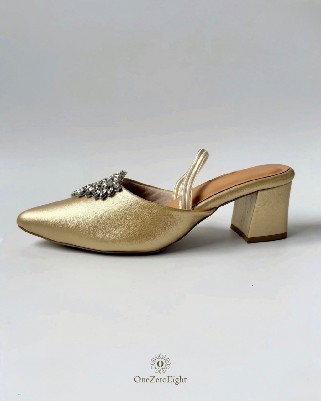 Golden Dust with Crystal Clip-ons